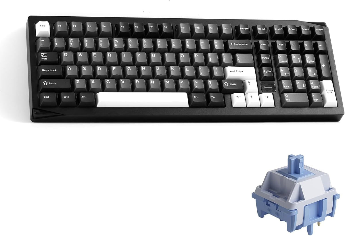 Akko Gem 02 QMK/VIA Aluminum Mechanical Keyboard Tri-Mode RGB Hot-swappable W...