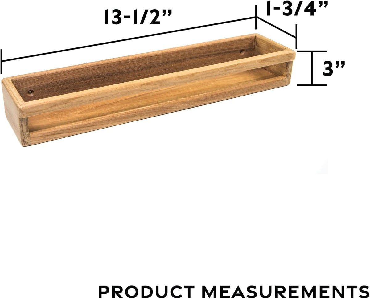 Whitecap 62526 Teak Stow-Rack, Brown