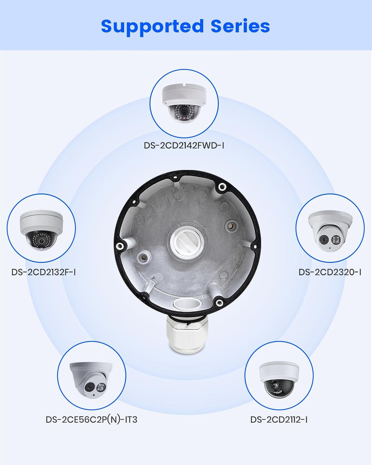 KU-DS-1280ZJ-DM18 Security Camera Junction Box fits HIK Dome IP Cameras