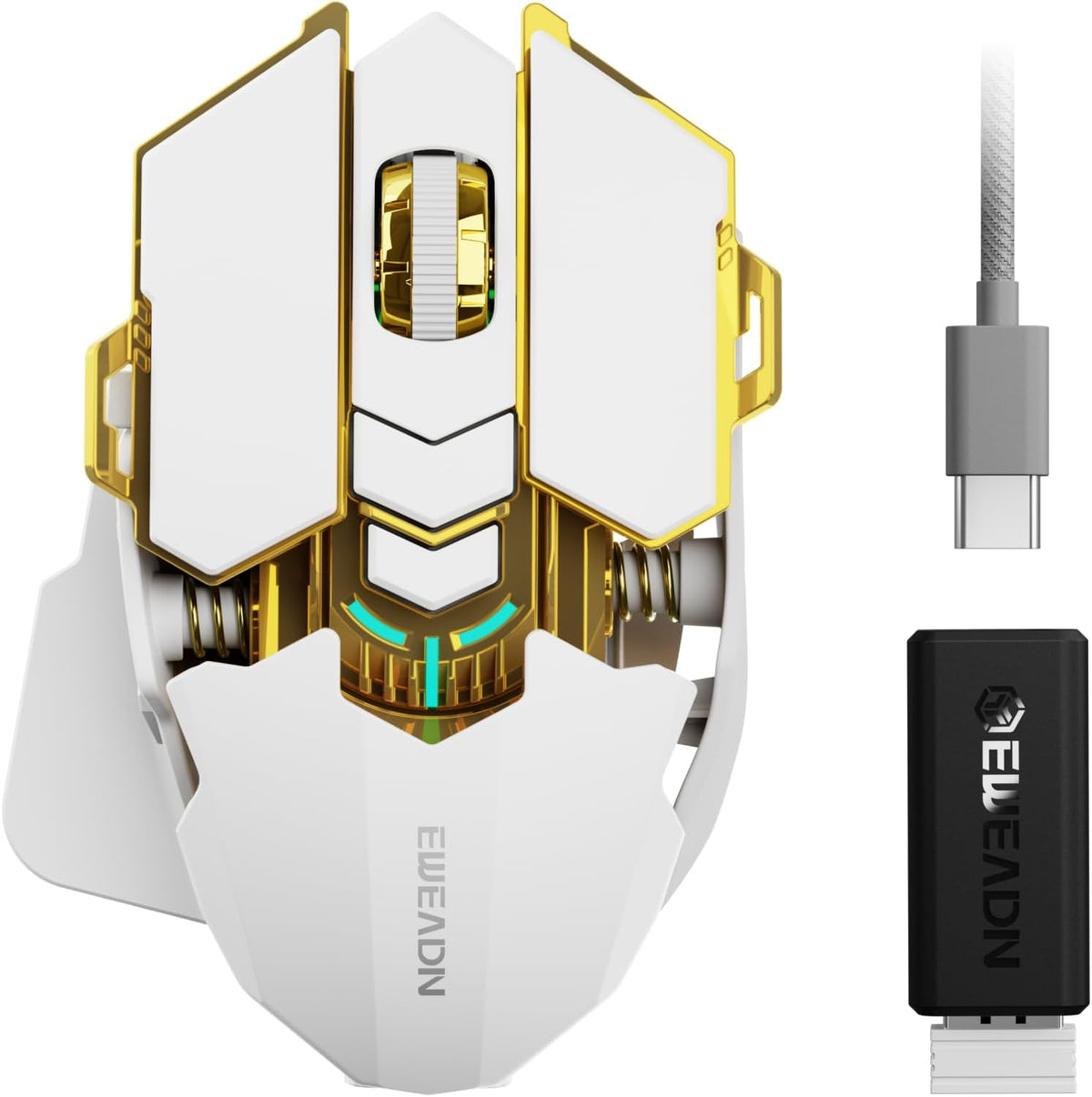 EWEADN G5 Tri-Mode Wireless Gaming Mouse, 12800 DPI Programmable Ergonomic Mo...