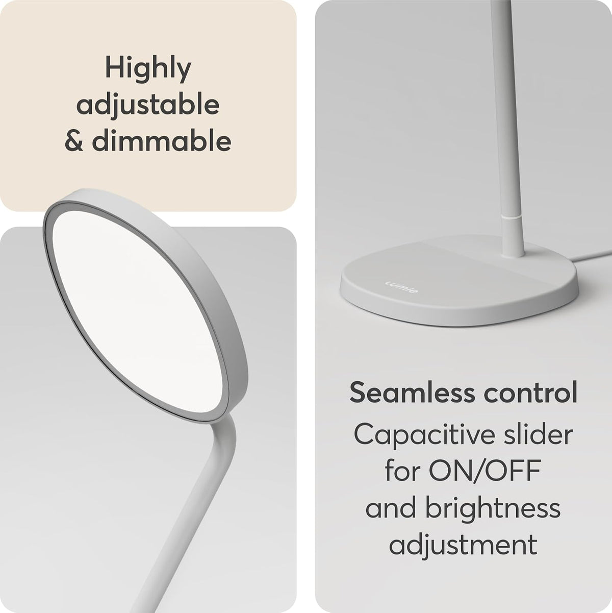 Lumie Task - 10,000 Lux Adjustable Bright Light Therapy Desk Lamp for Mood an...