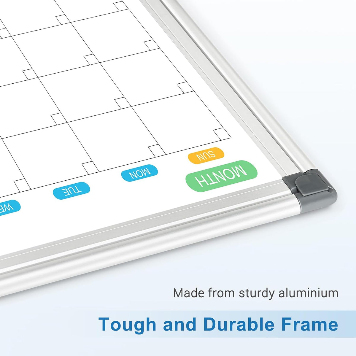Monthly Calendar Whiteboard 36x24 Dry Erase Magnetic Double-Sided Wall