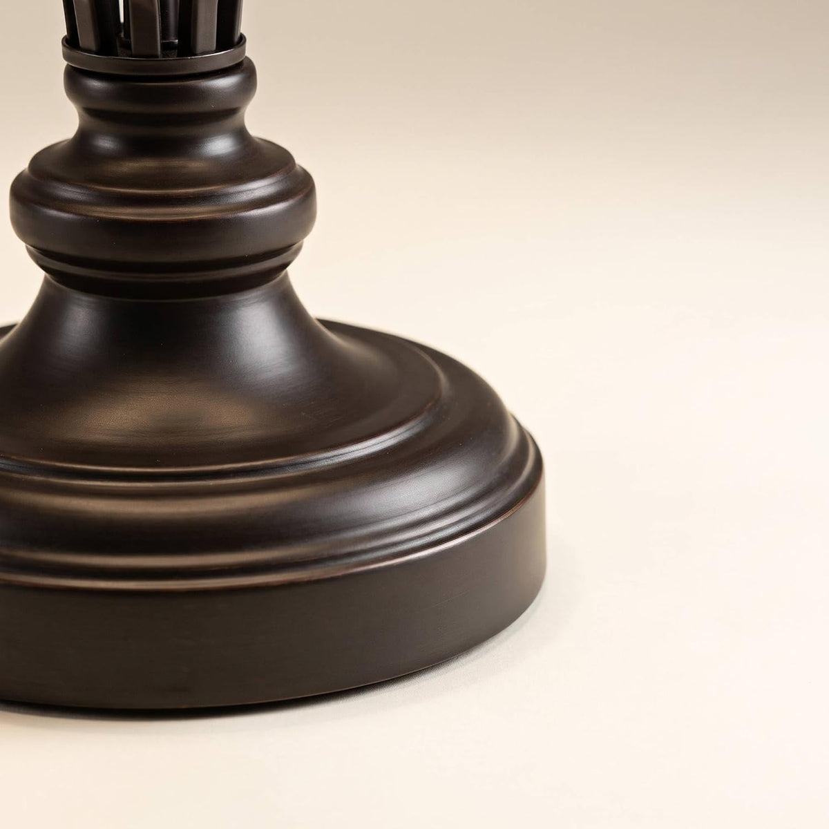 Annie 28" Tall Table Lamps Set of 2 Open Scroll Iron Bronze Brown