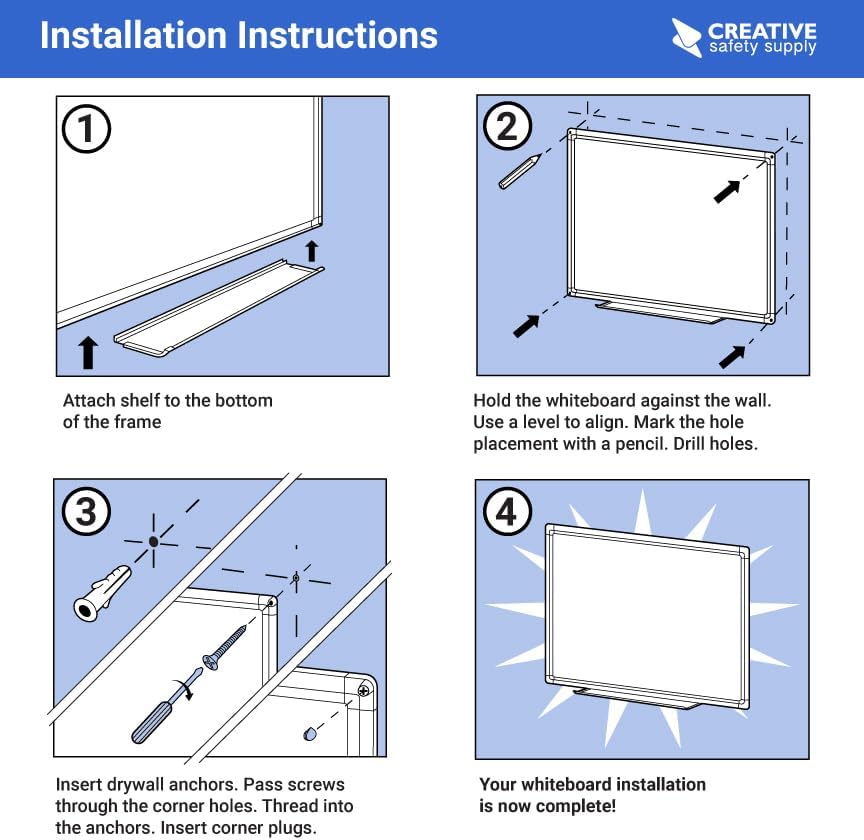 Maintenance Tasks Whiteboard (48in x 36in)