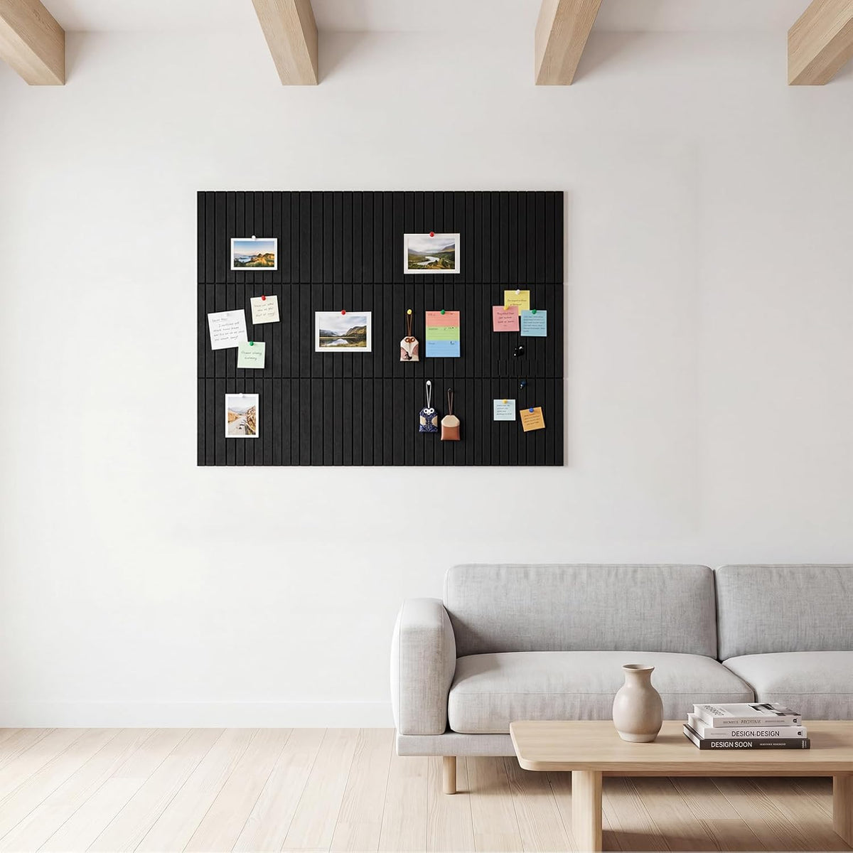 Thboxes Large Cork Board Alternative 48" x 36", 12-Pack Pin Board w...