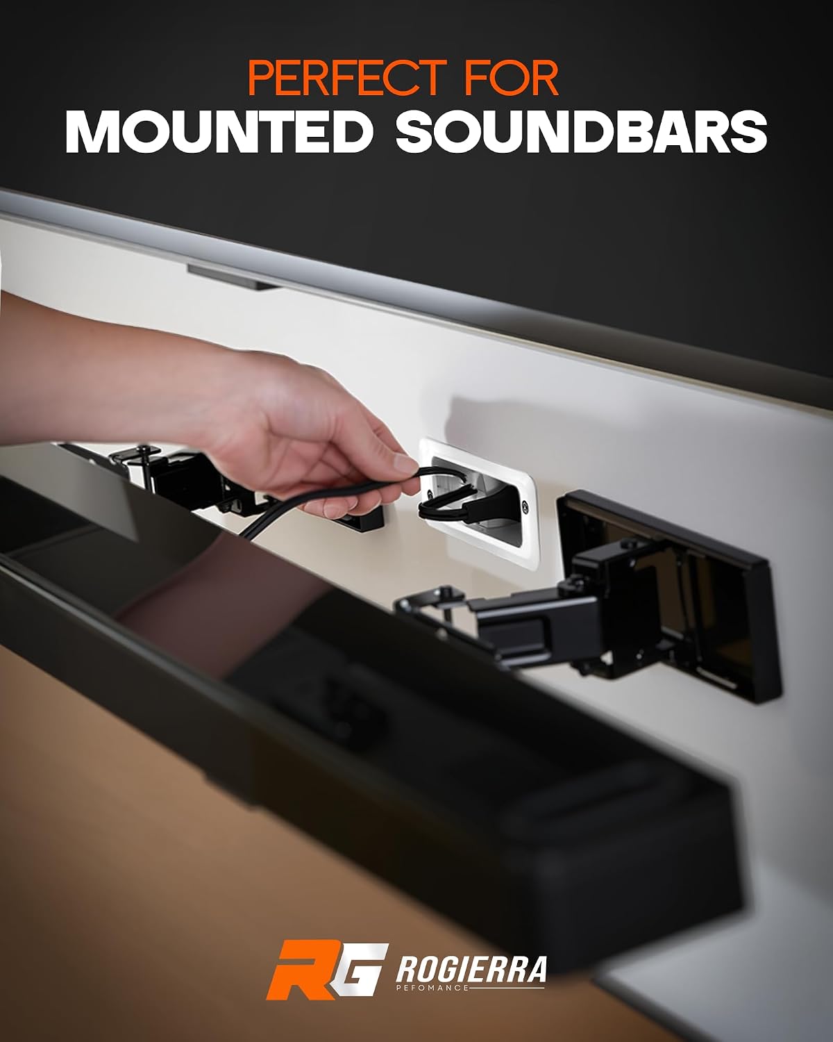 in-Wall Cable Management Kit - for TV & Soundbar - Cord Concealer & P...