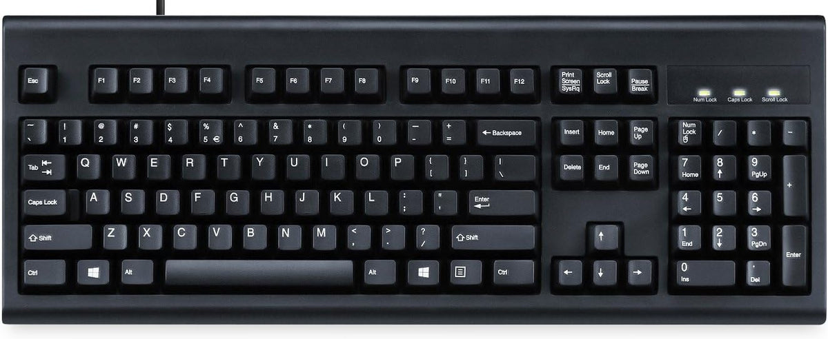 Perixx Periboard-106, Wired Performance Full Size Keyboard, Curve Ergonomic K...