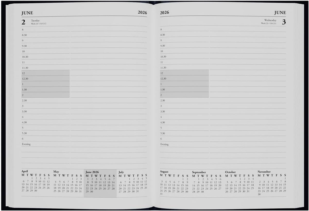 Collins - Essential - 2026 12 Month Calendar Year Planner, Day-To-Page with 1...