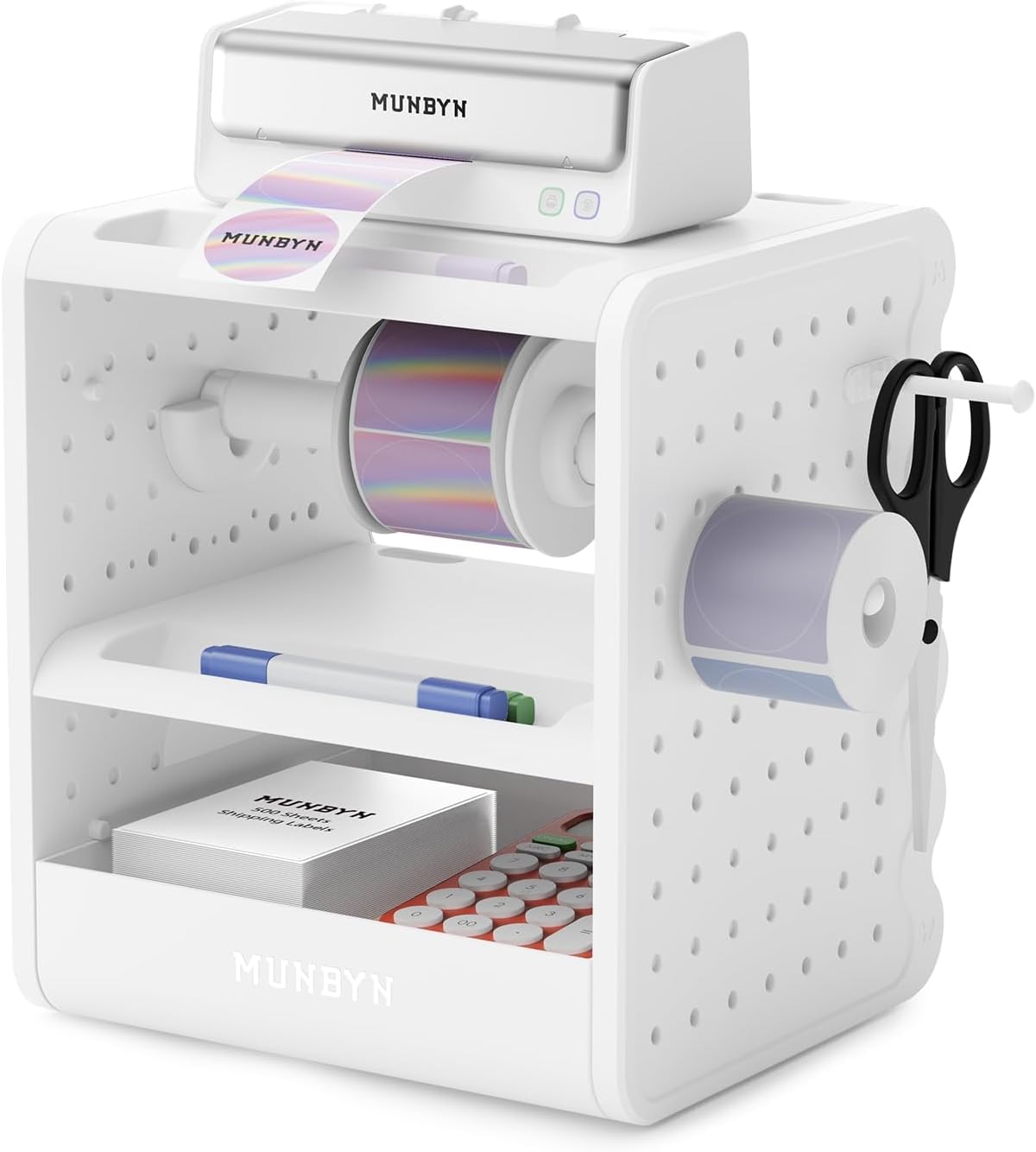 MUNBYN 4x6 Thermal Label Holder for Rolls and Fanfold Labels, ILH03