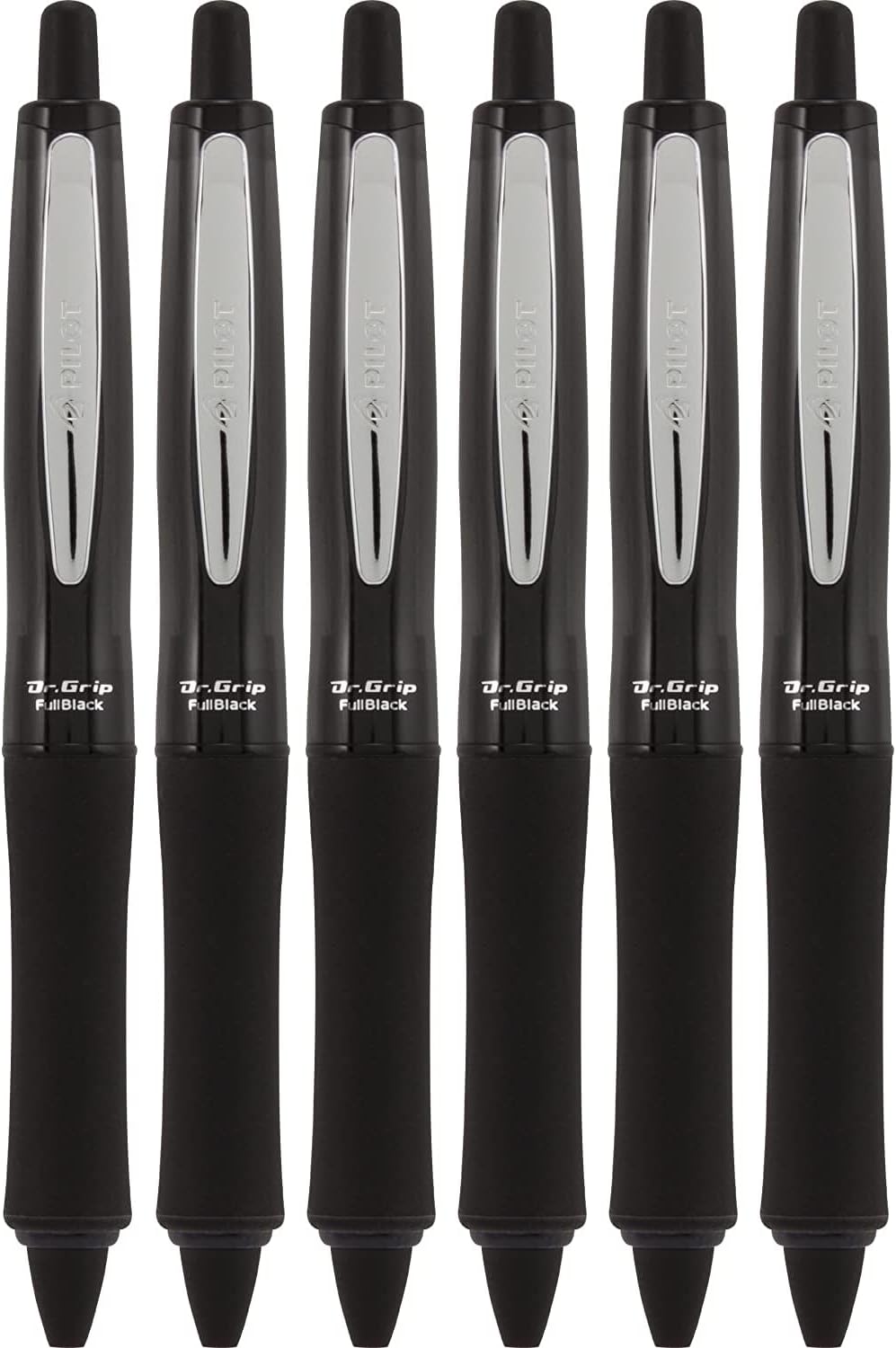 PILOT Dr. Grip FullBlack Refillable & Retractable Ballpoint Pen, Medium P...
