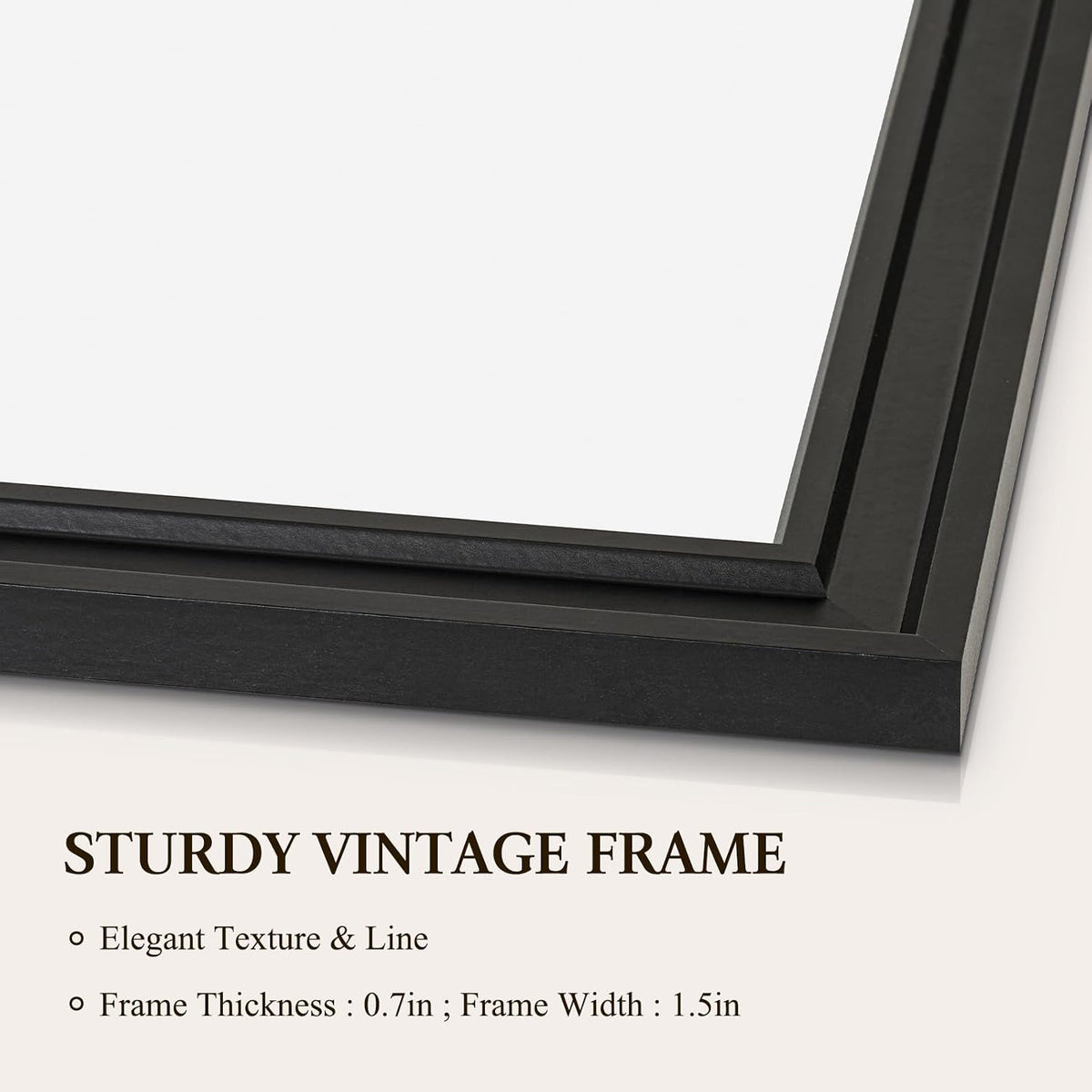4 THOUGHT Large Dry Erase Board, 48" x 36" Magnetic Whiteboard, Black