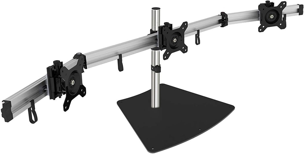 SIIG Premium Aluminum Triple Monitor Stand - 3 Monitors 13" to 27" ...