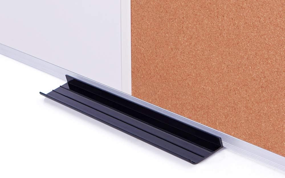 VIZ-PRO Magnetic White Board and Cork Board Combo for Wall, 36 x 24 inches