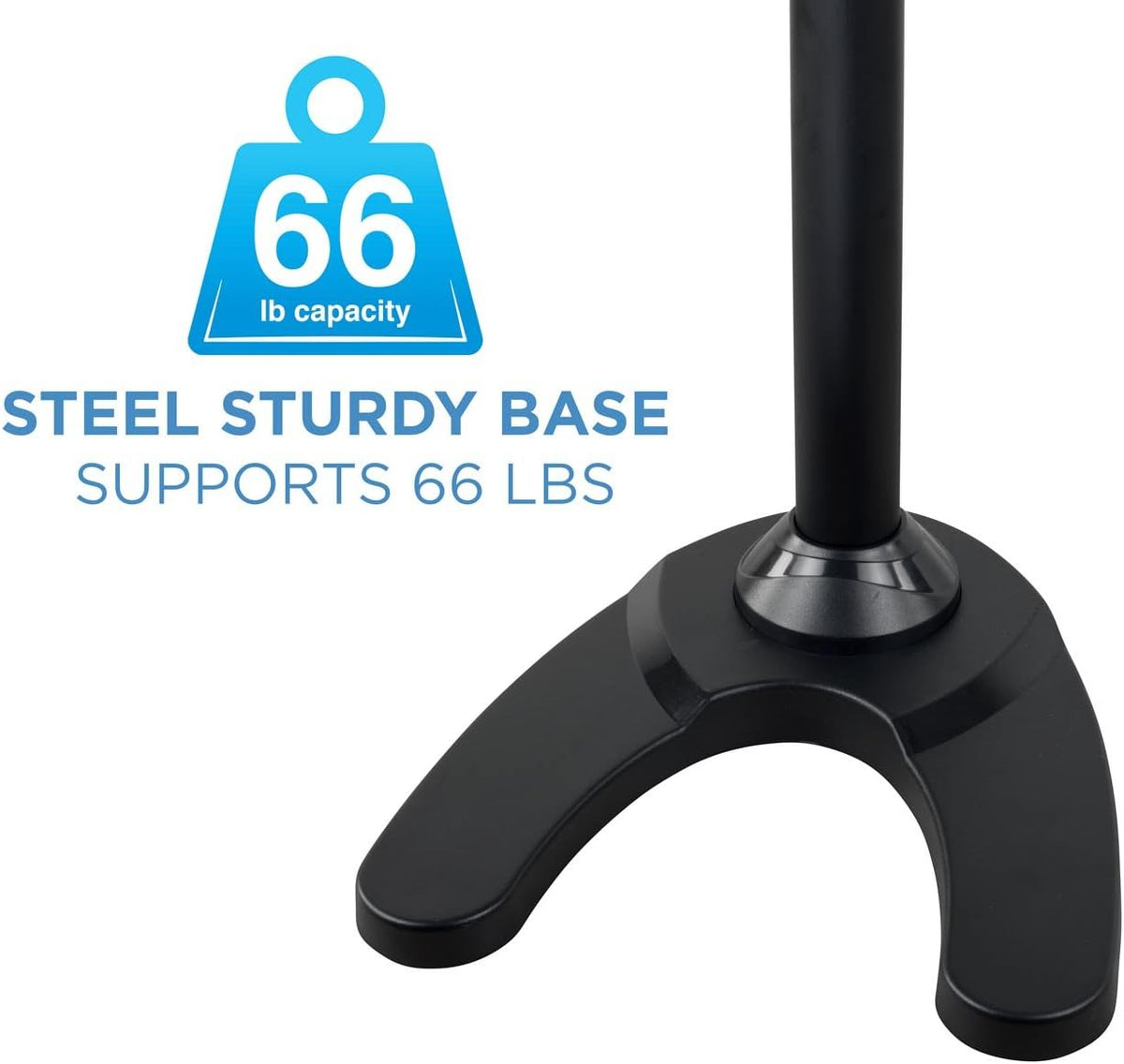 Mount-It! Triple Monitor Stand for 3 Screens up to 24", Height Adjustabl...