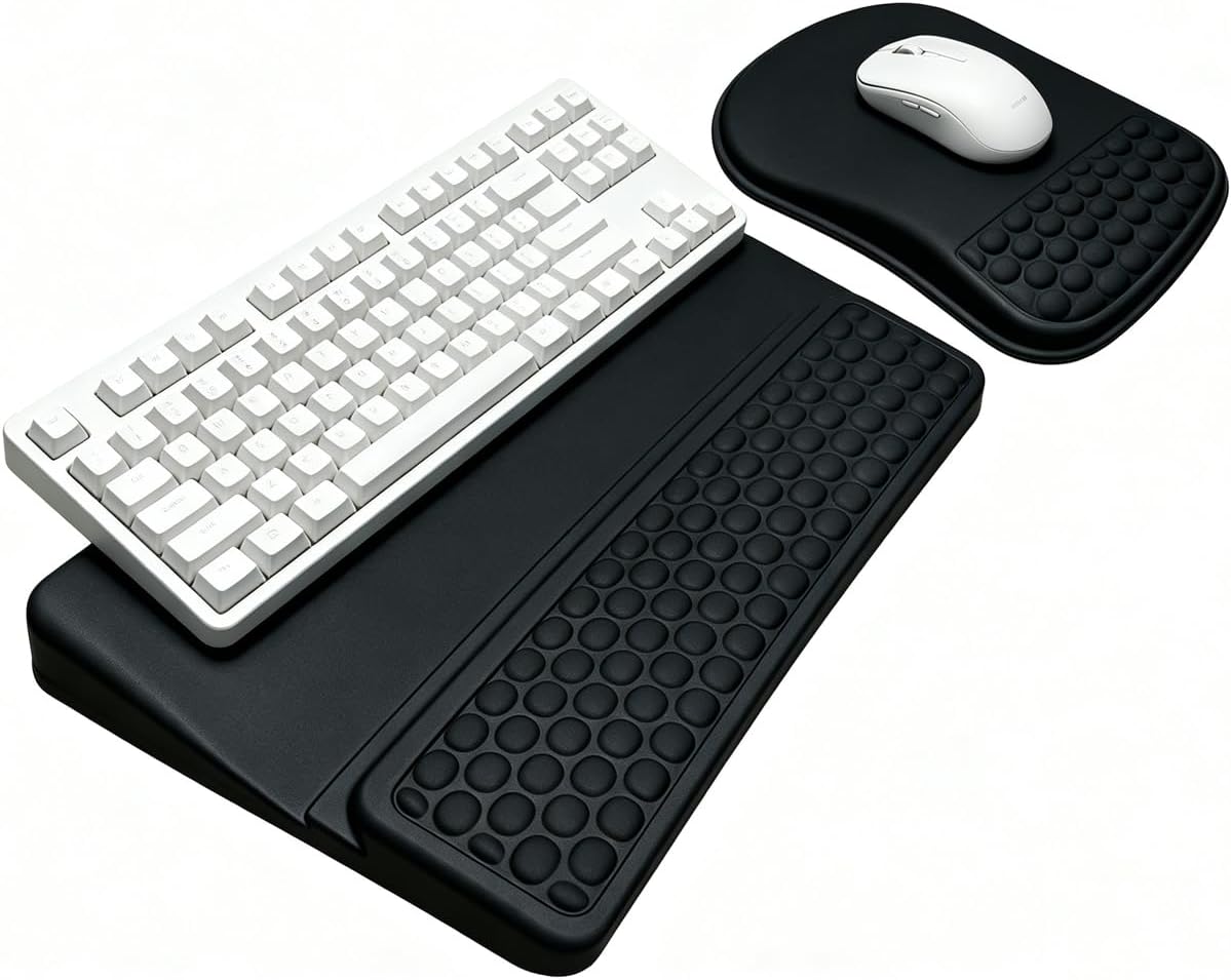 Keyboard Wrist Rest -Ergonomic Keyboard Stand with Wrist Rest- with Carpal Tu...