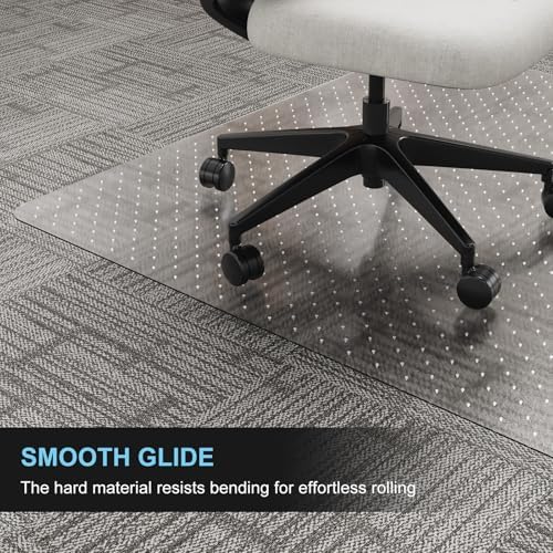 Office Chair Mat for Carpet, 2 Pack, 40" x 48" Heavy Duty PET Desk ...