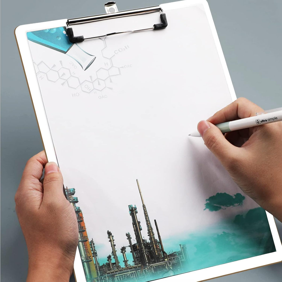 Dry Erase Clipboards, HERKKA 32 Pack Hardboard Office Whiteboard Clipboards L...