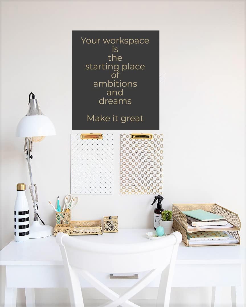 BLU MONACO | Gold Desk Organizer Set for Women 6 Piece | Mail Sorter Organize...