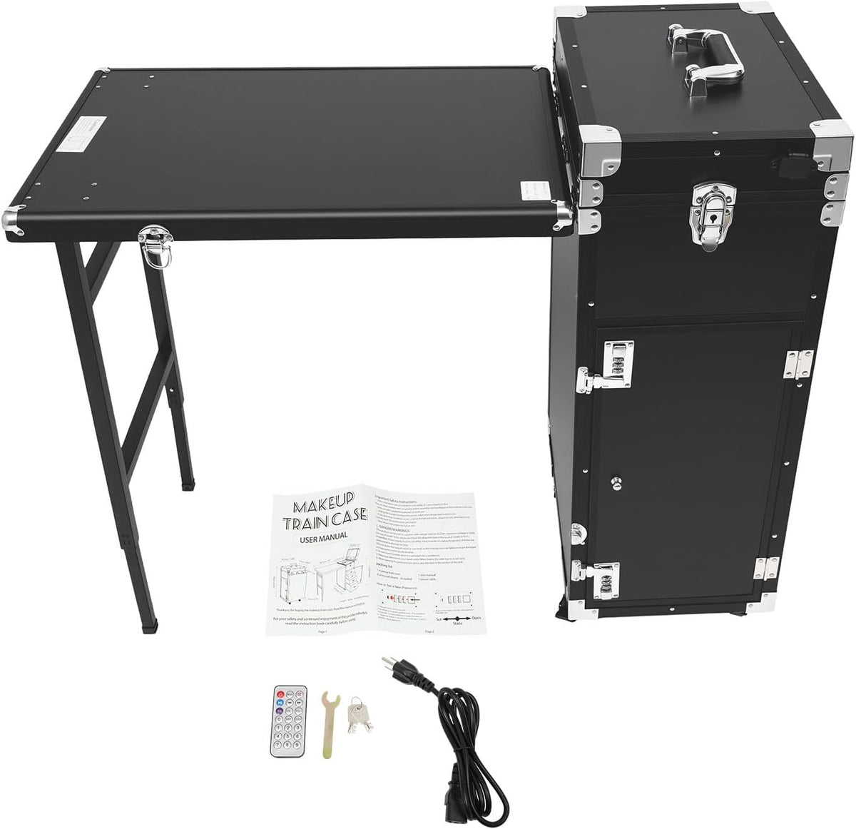 Manicure Table for Nail Technicians, Nail Table Mobile Station Rolling Makeup...