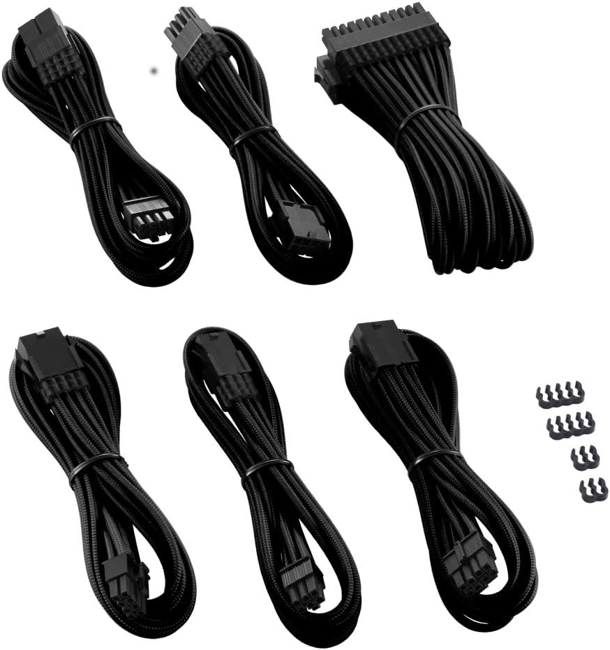 CableMod Pro ModMesh Sleeved Cable Extension Kit (Black)
