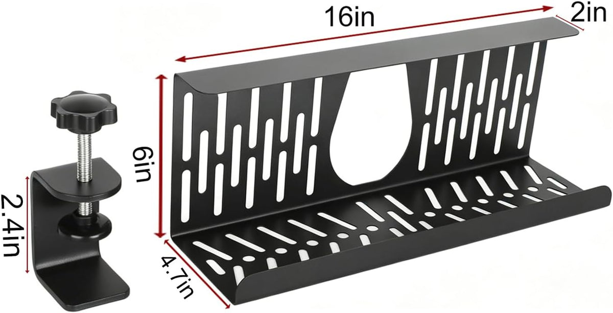 Under Desk Cable Management Tray, Cord Organizer for Desk Cable Management Tr...