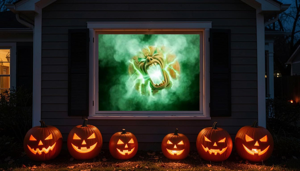 Night of Pumpkins Halloween Window Projection Video on USB - HD Quality - 16 ...