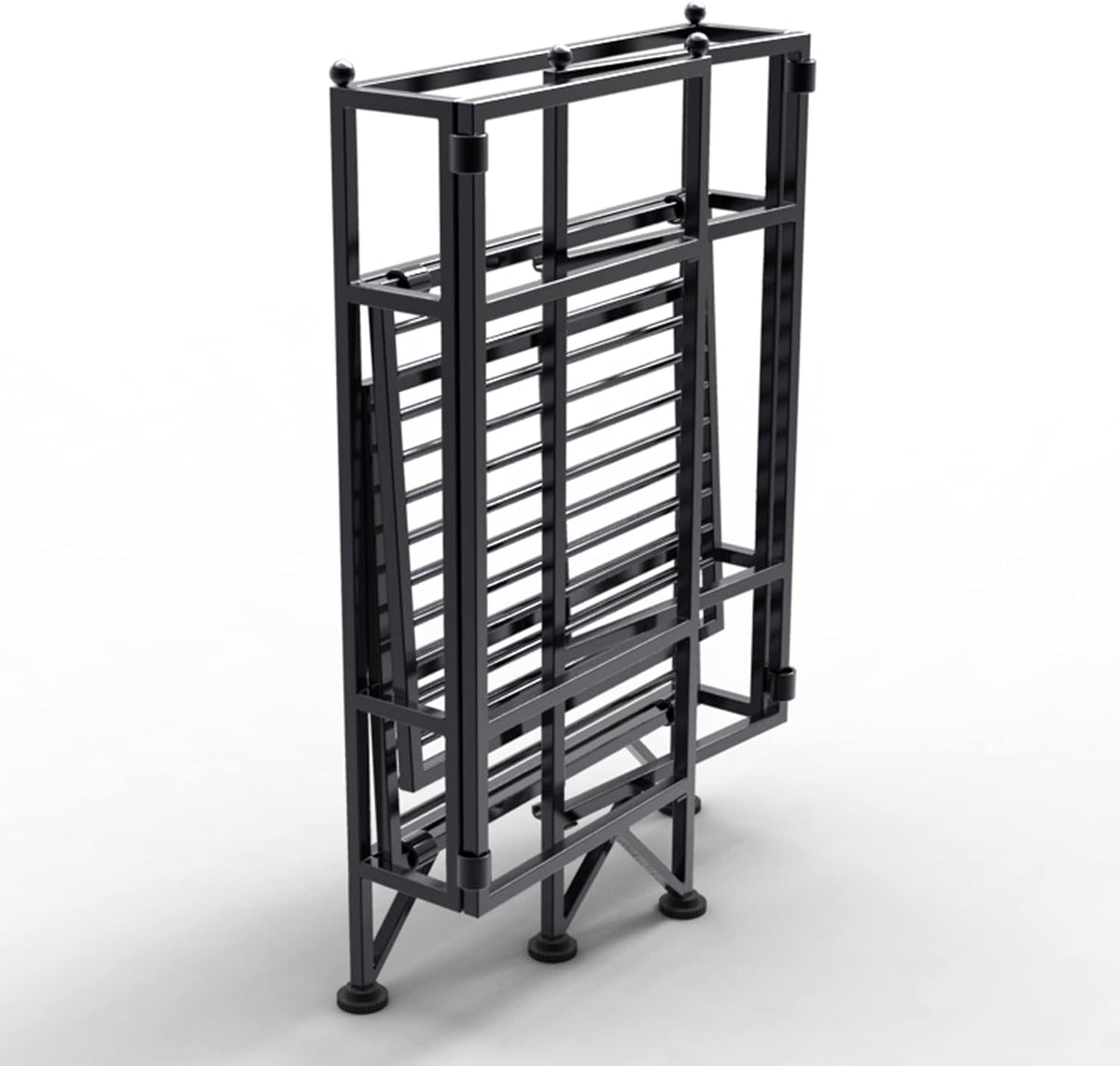 Convenience Concepts Xtra Storage Shelves - 2-Tier Folding Metal Storage Shel...