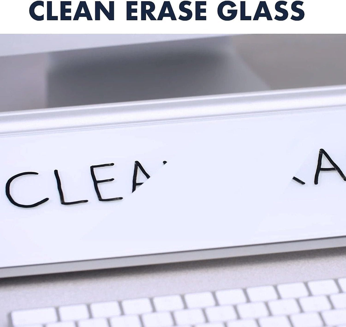 Quartet Glass Dry Erase White Board, Desktop Computer Pad for Notetaking, 18&...