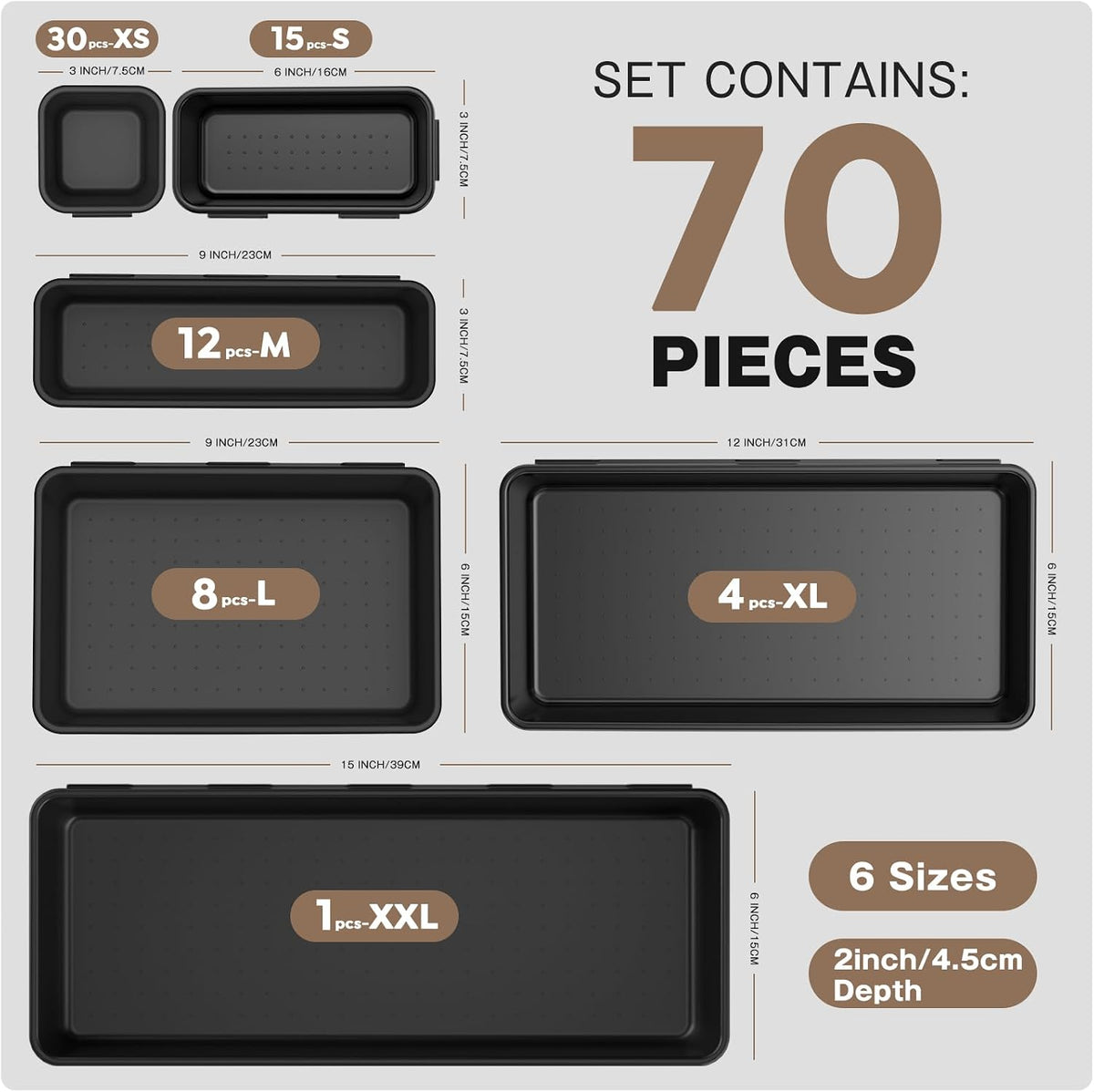 A-LUGEIใ๐ณ๐ฌpcs ๐ฒ๐ฆ๐ถ๐๐ฒใ Tool Box Organizer and Storage drawer organizer