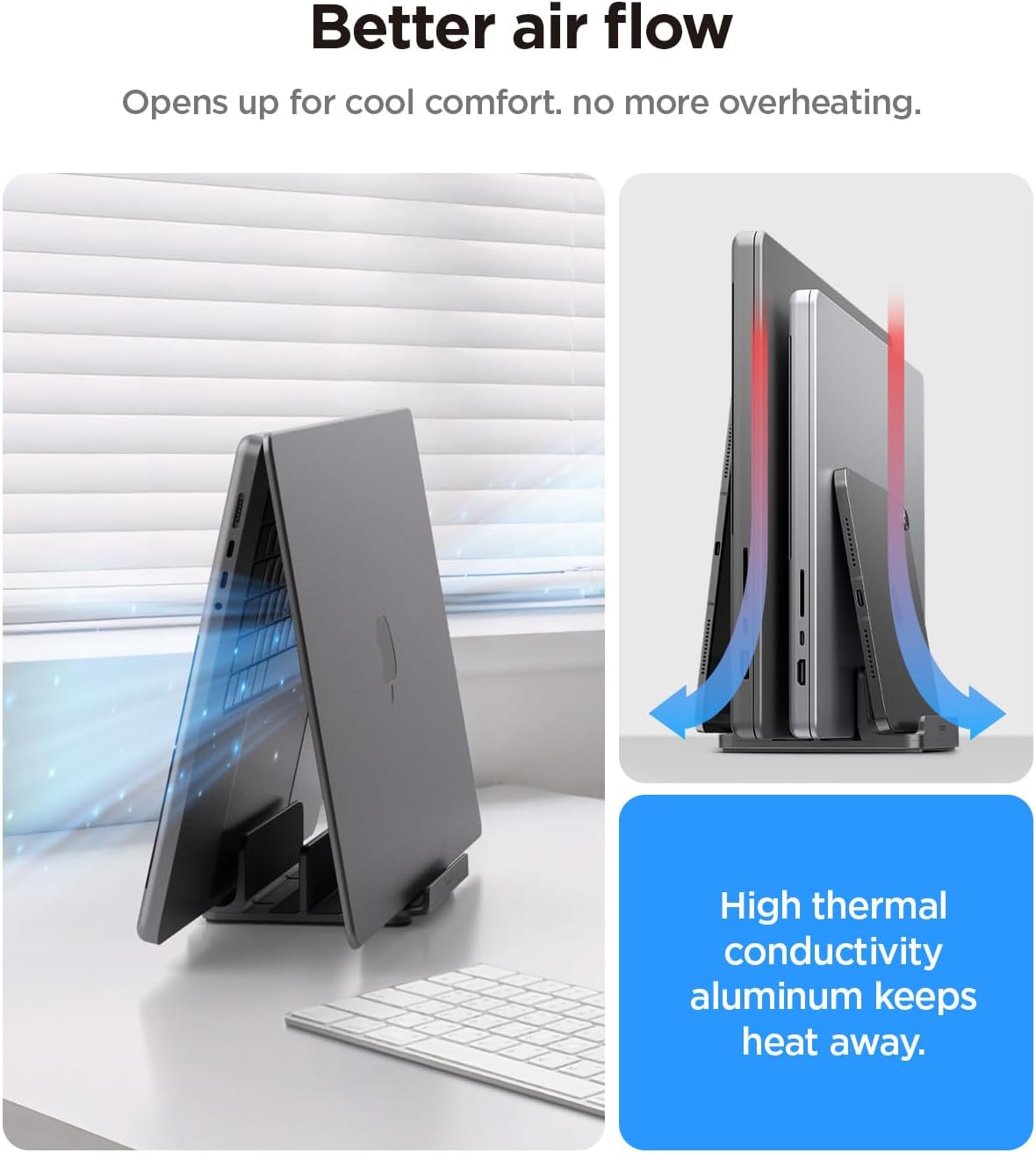 Spigen Vertical Laptop Stand Holder for Desk