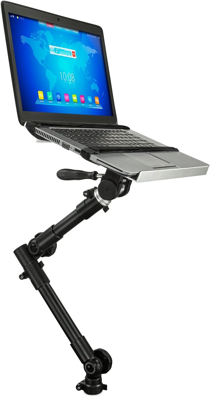 Mount-It! Car Laptop Mount, No-Drill Passenger Seat Stand, 12-15.4" Laptops