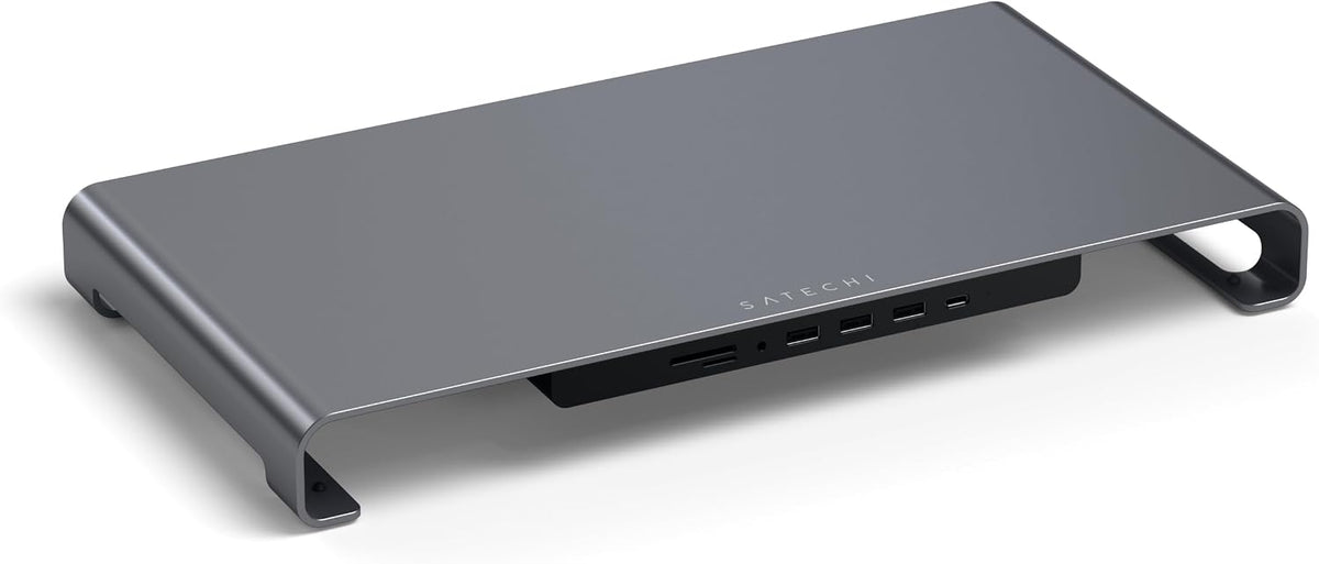 Satechi USB-C Hub Monitor Stand, 3 USB 3.0 Ports, For Desktop Computers