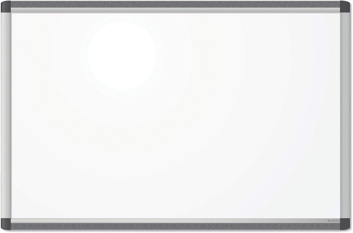 U Brands Dry Erase Board for Wall, Magnetic White Board, 36" x 24"