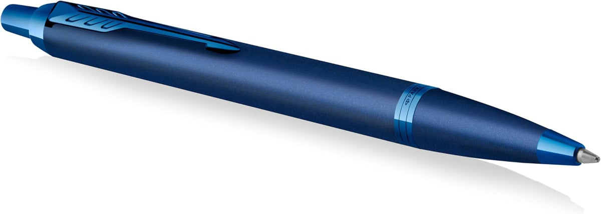 Parker IM Monochrome Ballpoint Pen Blue Ink Blue Finish and Trims Medium Poin...