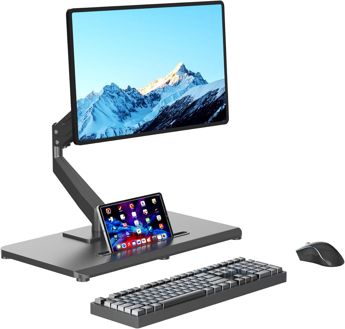 Pholiten Adjustable Monitor Arm with Base for 17-32" Screen