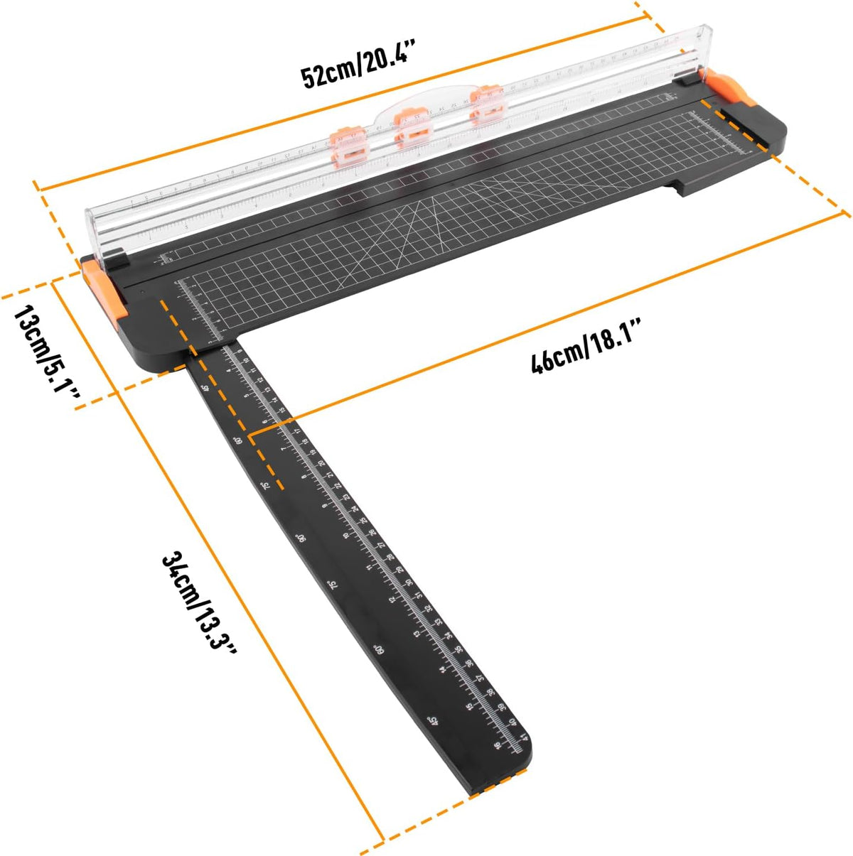 ZEQUAN 18-Inch Paper Trimmer, Slider Cutter, 3 Blades, Cardstock Crafts