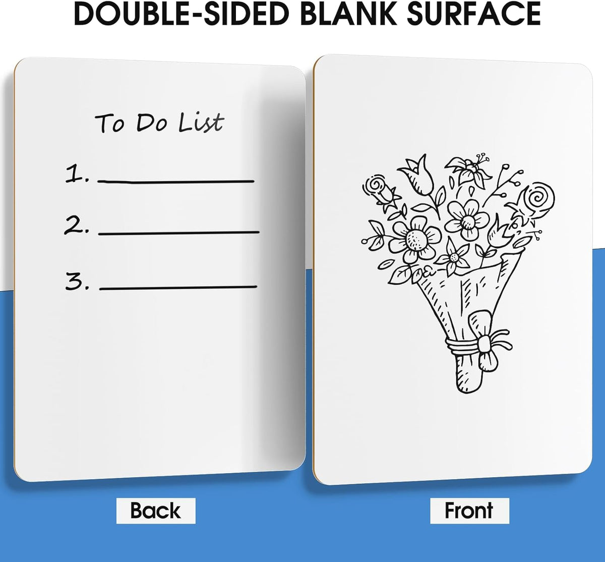 MaxGear Double Sided Dry Erase Board, 9'' x 12'' Small White ...