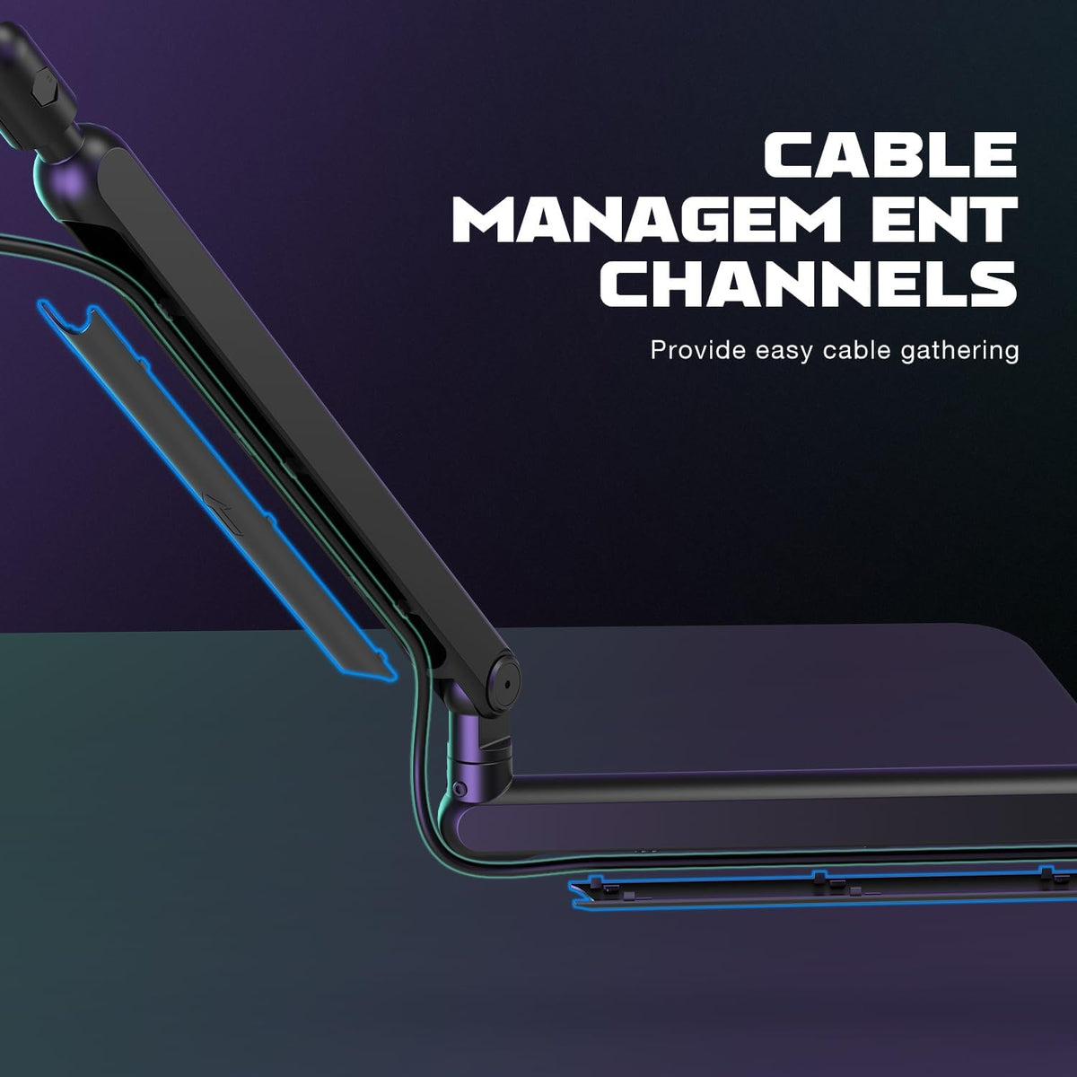 FIFINE BM88 Low Profile Microphone Boom Arm Stand for Gaming Streaming