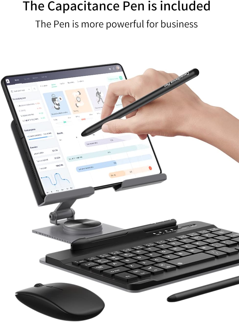 SHIEID Galaxy Z Fold8 Ultra/Fold8/Fold7 360° Rotating POS Tablet Stand, Zip P...