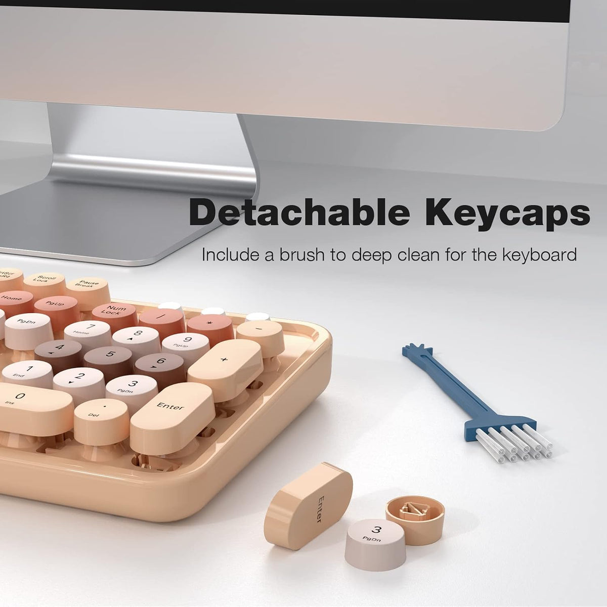 MOFII Wireless Computer Keyboard and Mouse Combo, Typewriter Full Size Keyboa...