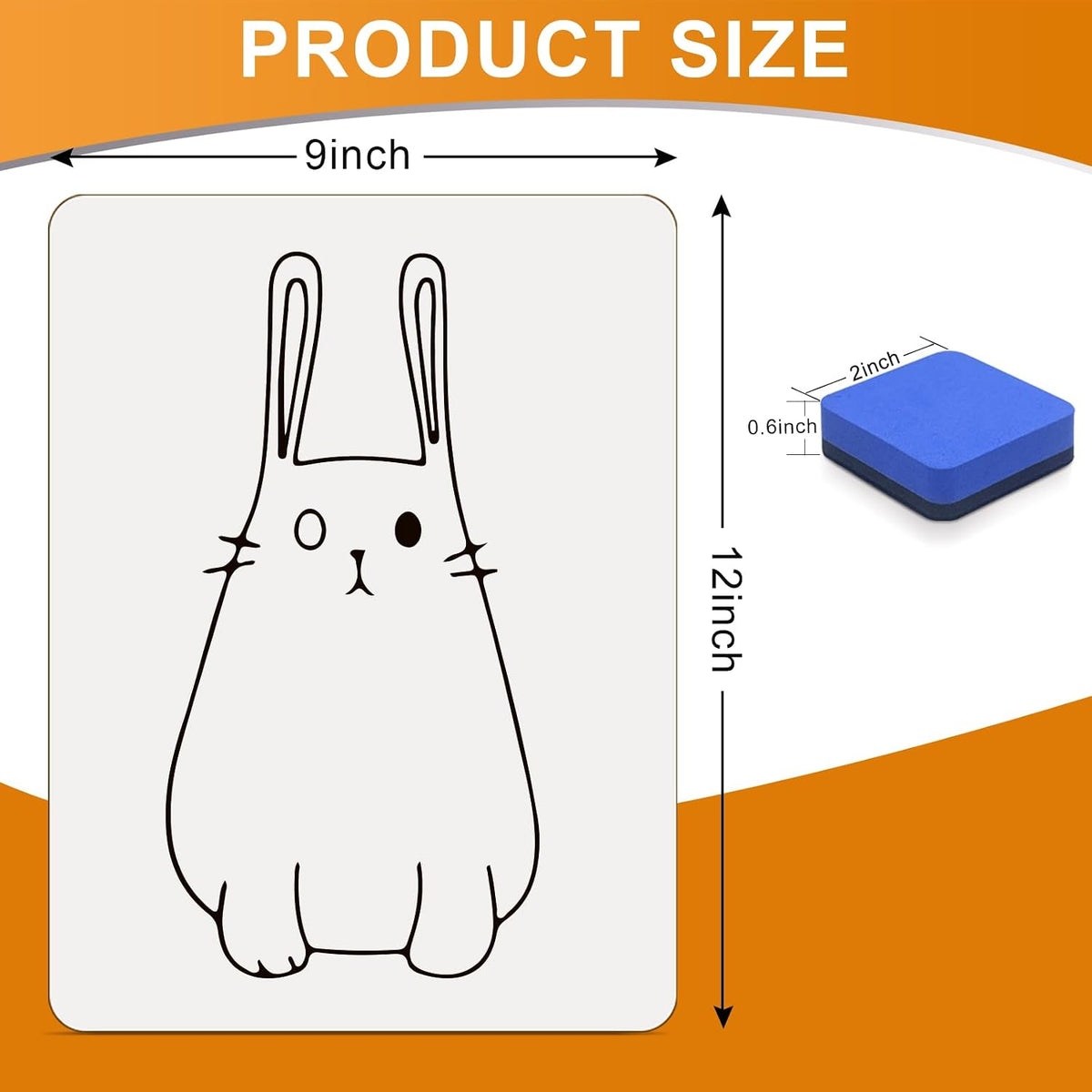 36 Pack 9"X12" Small White Boards for Students,Portable Mini Dry Er...