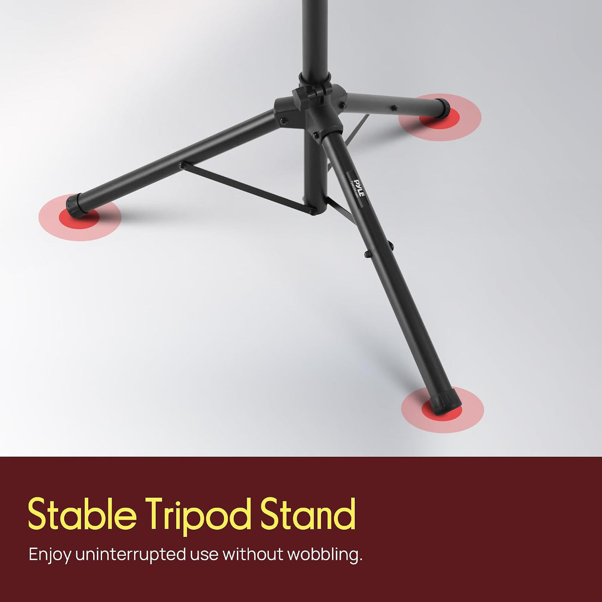Pyle Universal Laptop Projector Tripod Stand - Adjustable Computer, DJ Equipm...