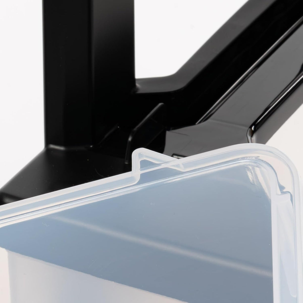 IRIS USA 3-Drawer Slim Narrow Storage Organizer, 2-Pack, Black/Clear