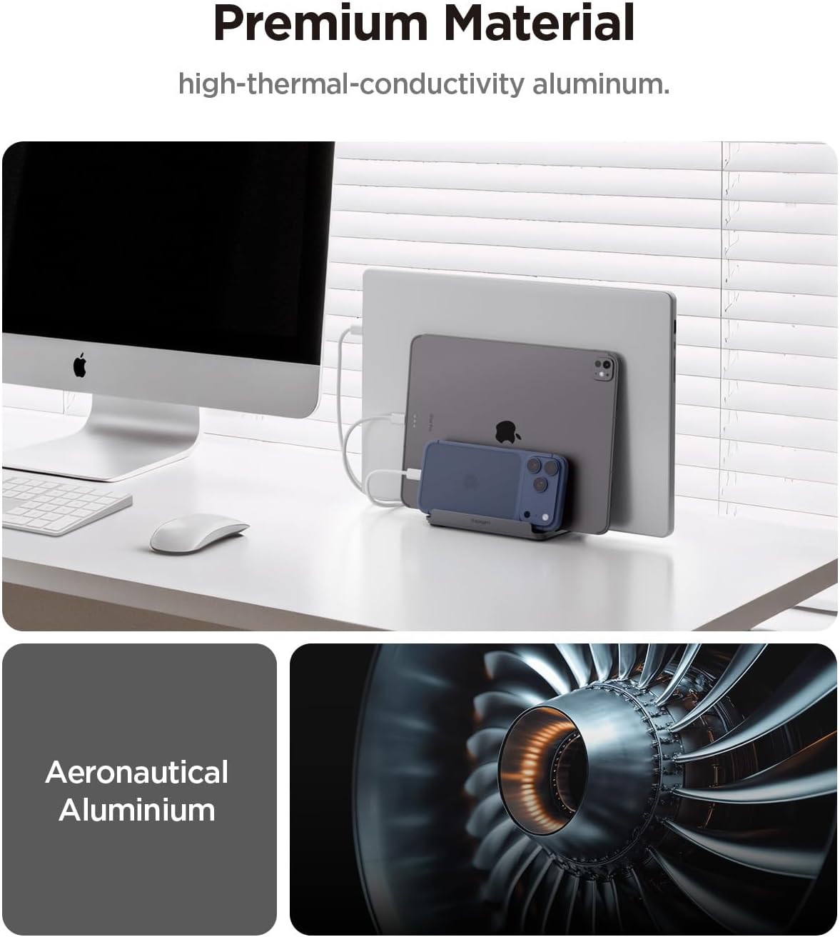 Spigen Vertical Laptop Stand Holder for Desk