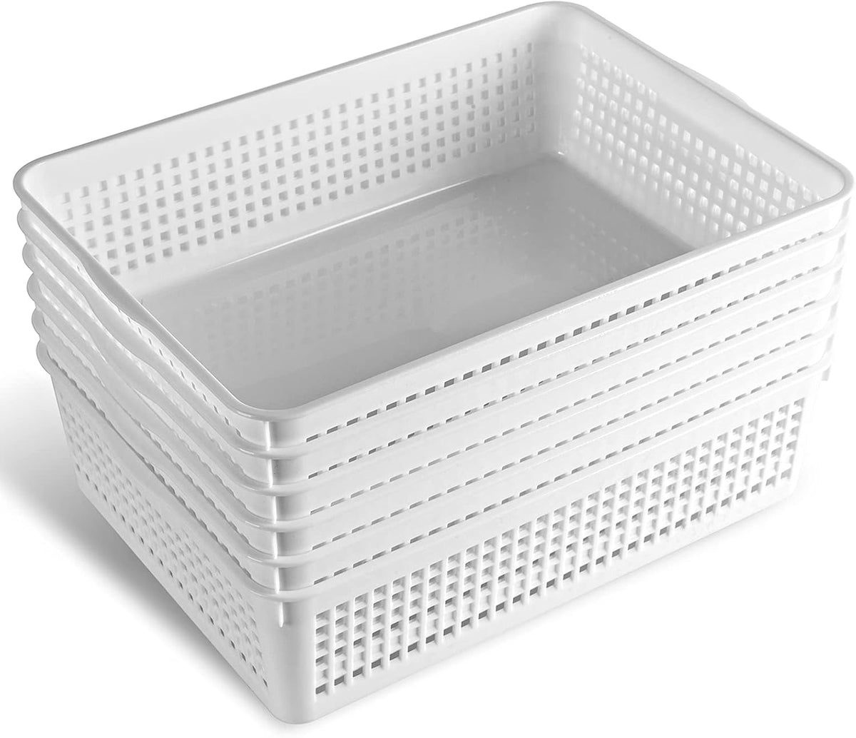 Eslite A4 Size Plastic Storage Basket,Desktop File Paper Letter Organizer Tra...