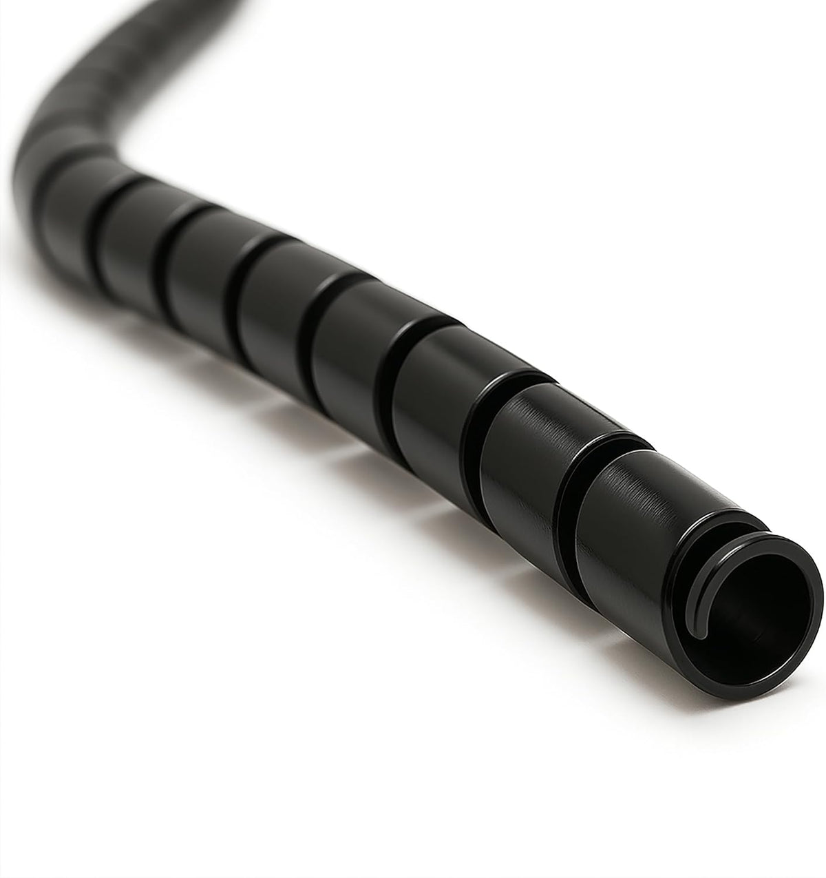 Electriduct 1" Heavy Duty Spiral Wrap Hose Protector - 25 Feet - Black