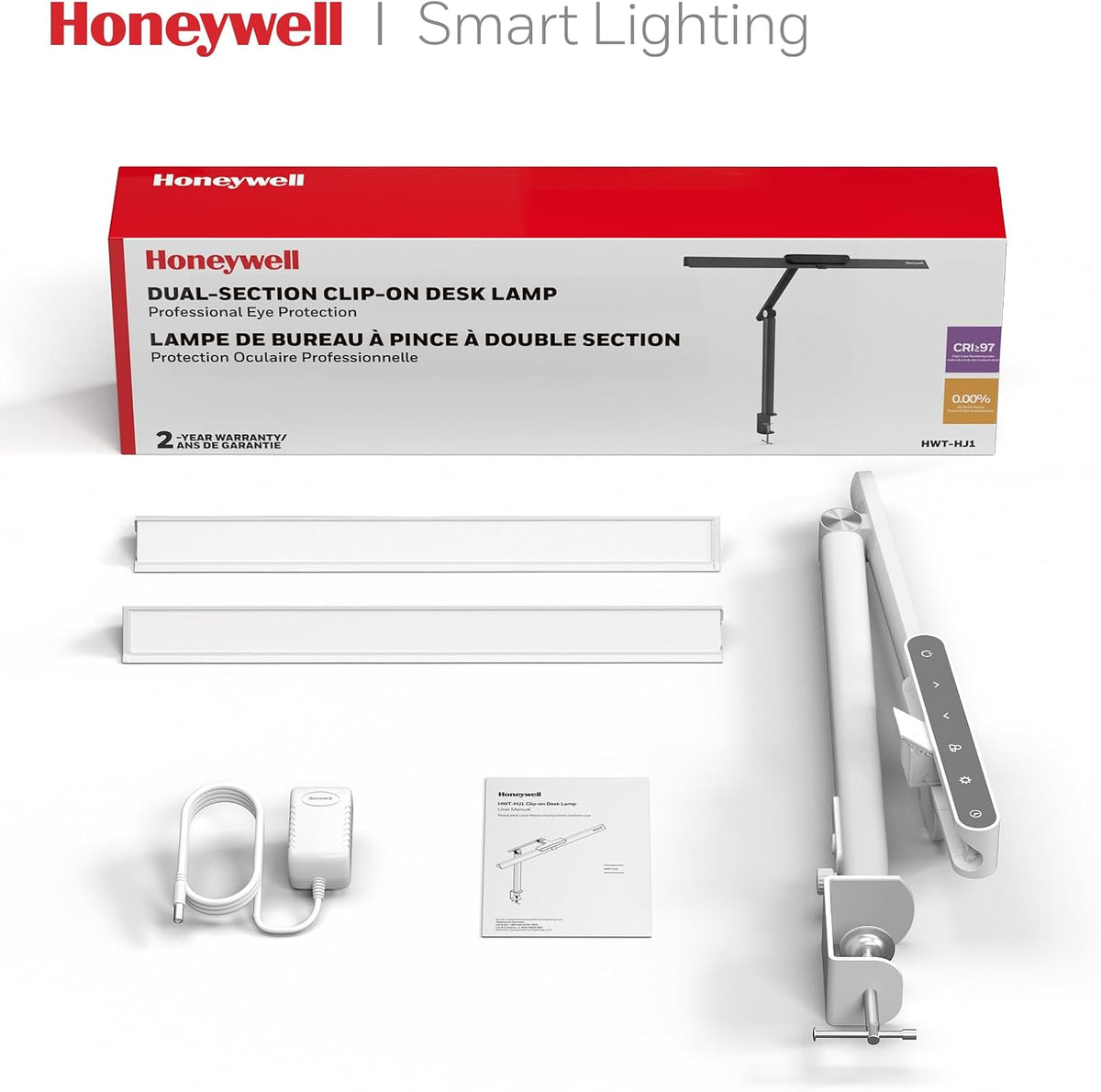 Honeywell HJ1 Sunturalux LED Clamp Desk Lamp 1200LM for Computer