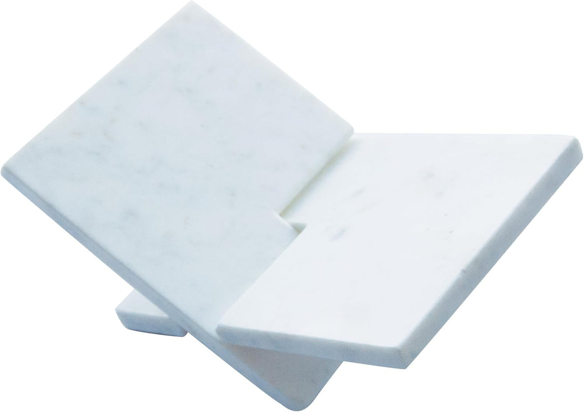 Bloomingville Decorative Marble Book Holder, White