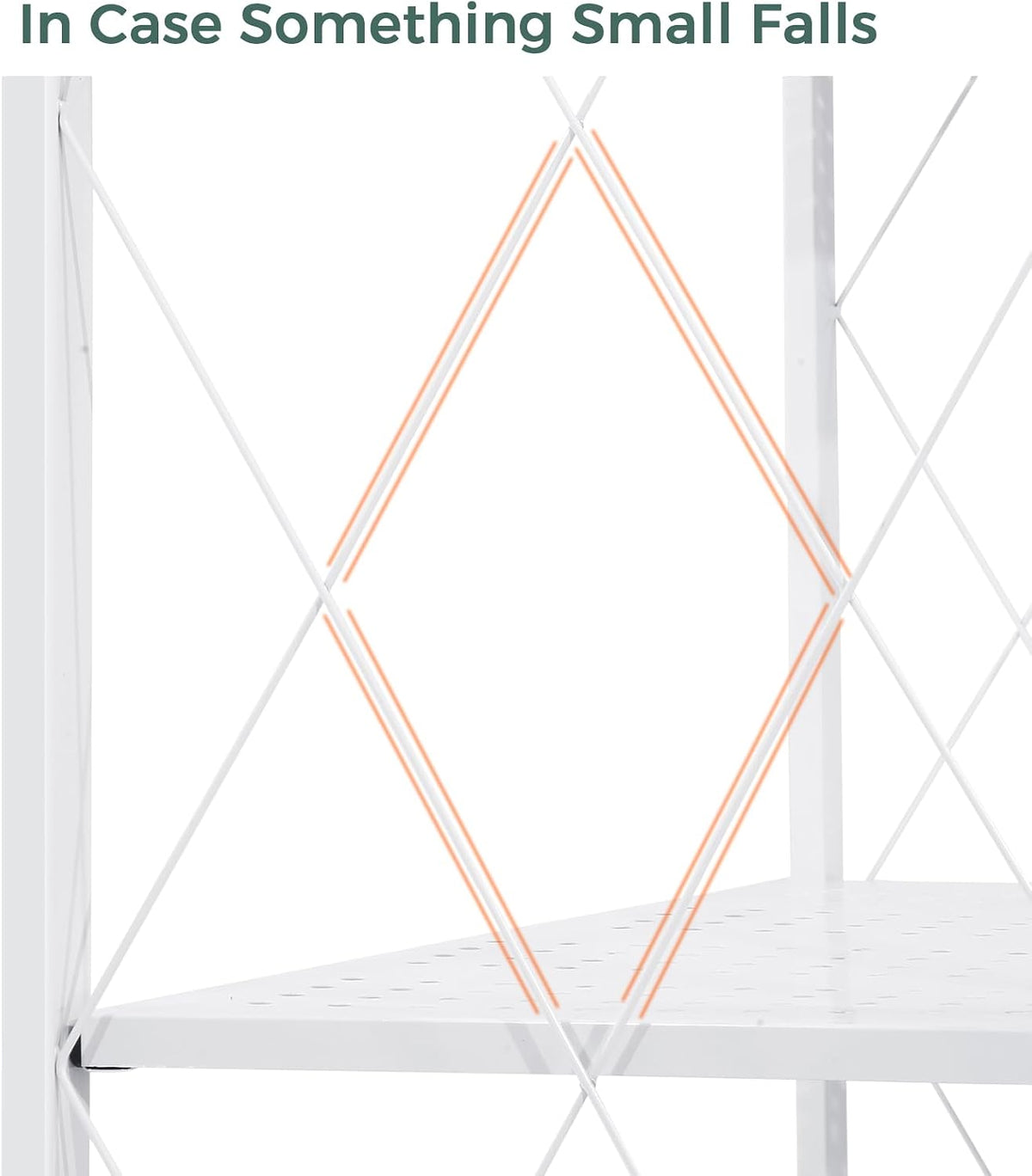 DEANIC 5-Shelf Folding Bookcase with Wheels, Rolling Bookshelf Heavy Duty Sto...