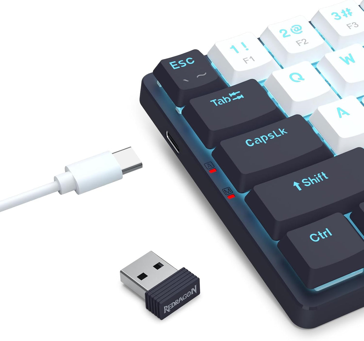 Redragon BS8773 Wireless Keyboard and Mouse Combo, 78 Keys 2.4Ghz Wireless Lo...